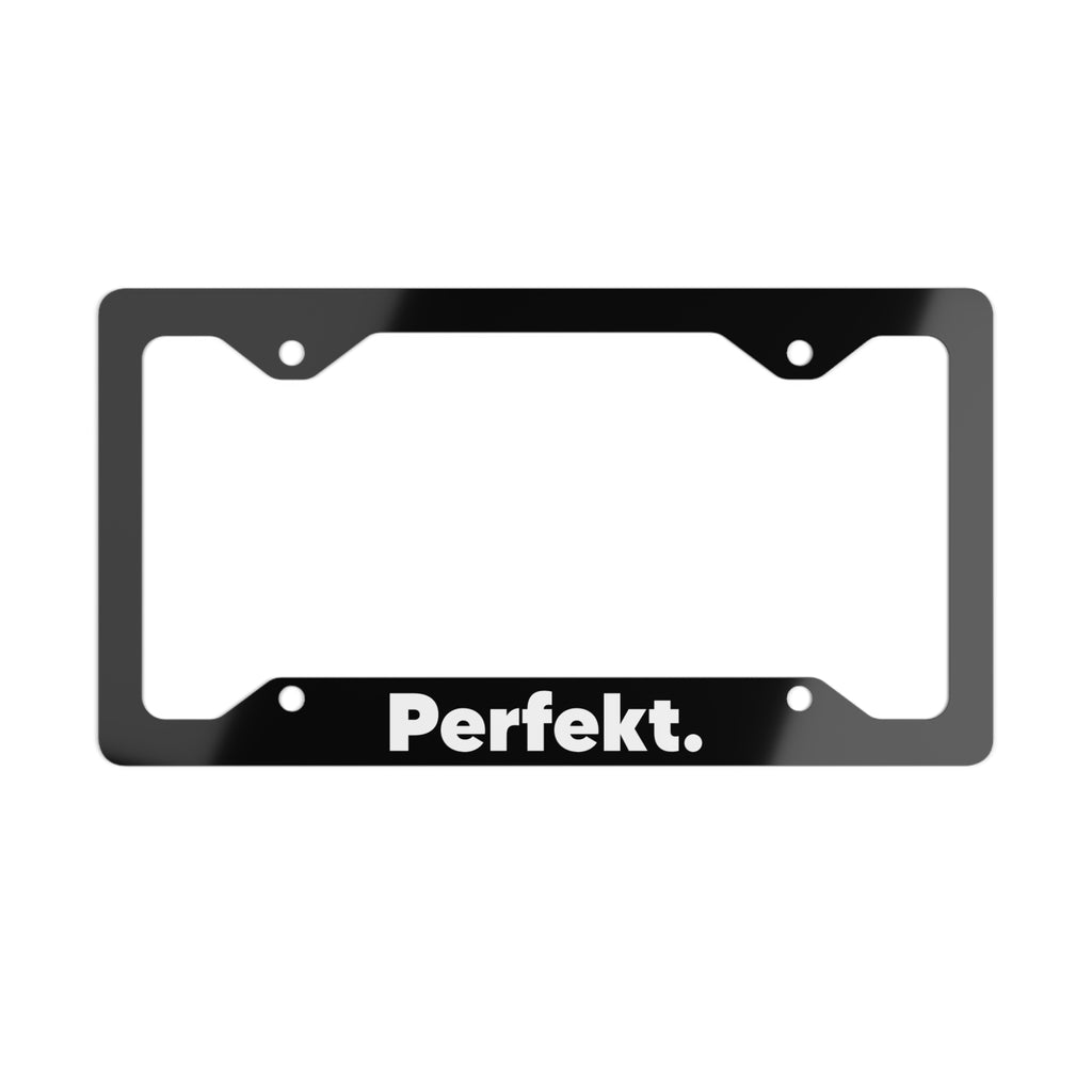 The Perfekt Metal License Plate Frame Black
