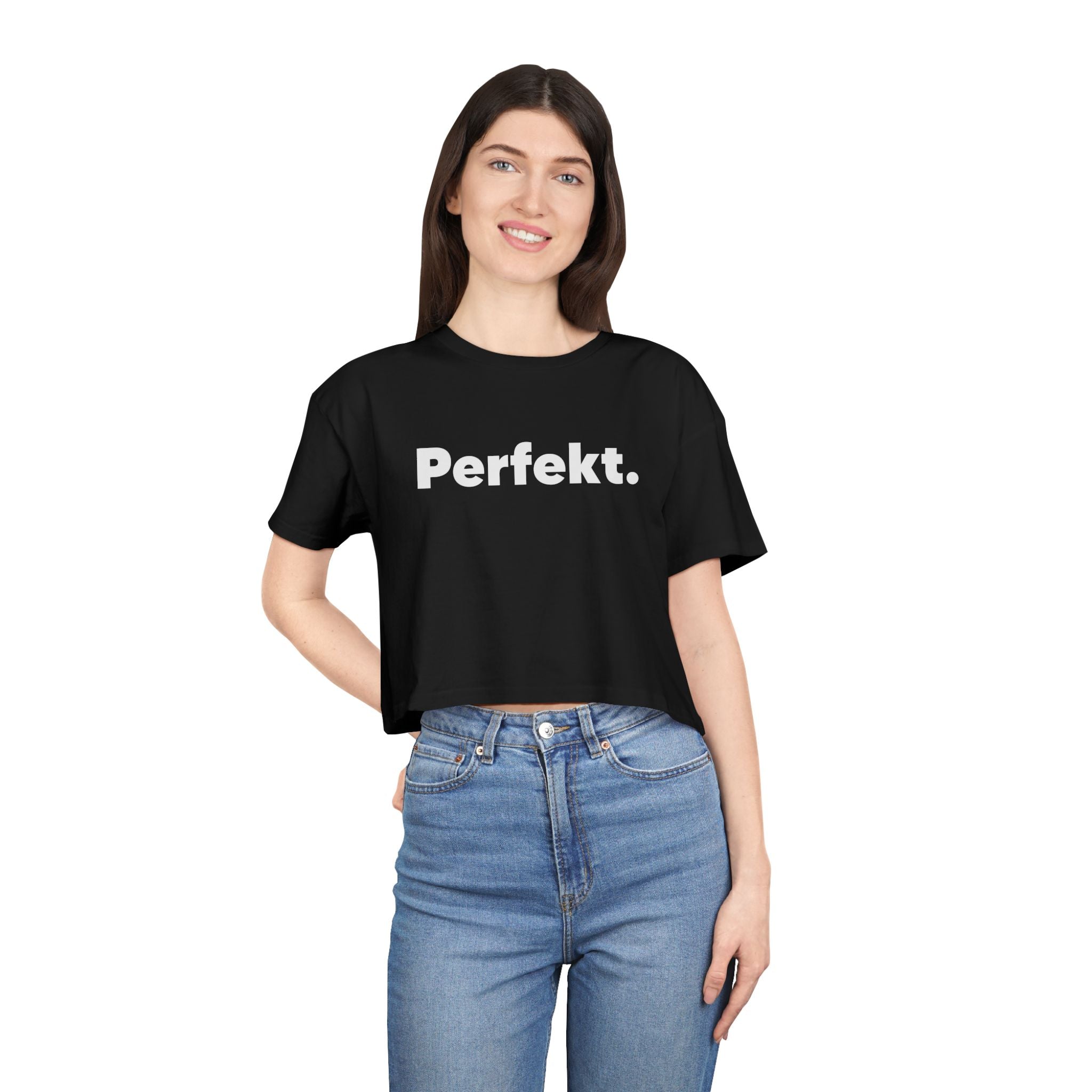 The Perfekt Crop Top Black